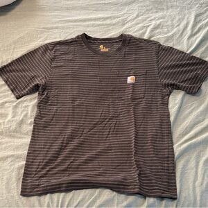 Carhartt Men's Dark Gray Striped Tee